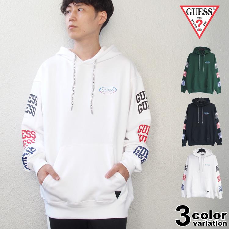 GUESS（ゲス） パーカー スウェット プルオーバー ビッグシルエット