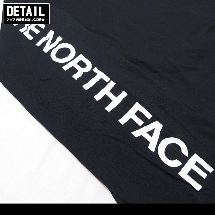 ノースフェイス Tシャツ 長袖 THE NORTH FACE ロンT USライン 袖ロゴ プリント メンズ トップス｜lattachey｜17