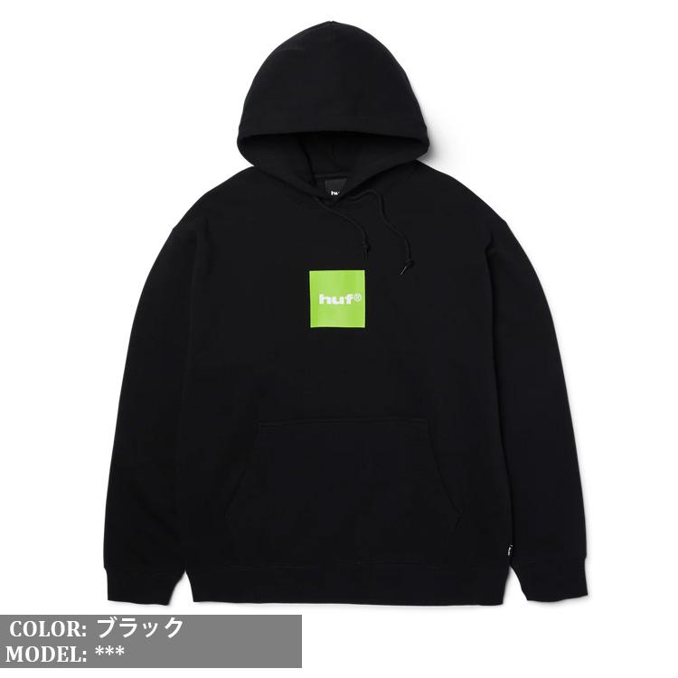 HUF ハフ プルオーバーパーカー 白 boxロゴ HUF（ハフ） パーカー プルオーバー HUF 89 BOX LOGO PULLOVER HOODIE