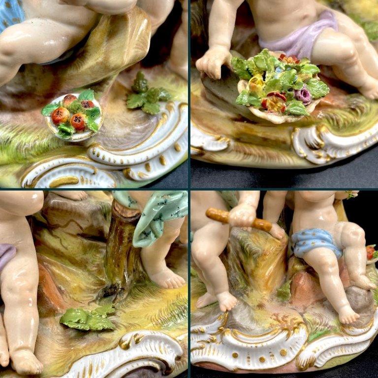マイセン オールドマイセン フィギュリン 五感の寓意 Meissen マイセン オールドマイセン フィギュリン 五感の寓意 Meissen