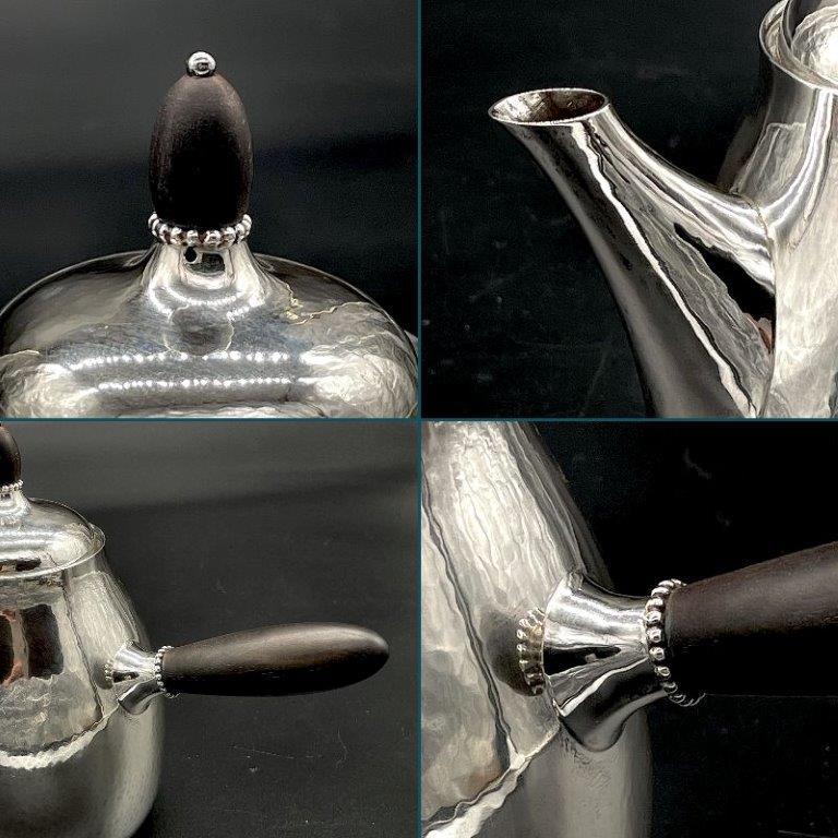 ジョージジェンセン ティーセット ポット クリーマー シュガーポット  