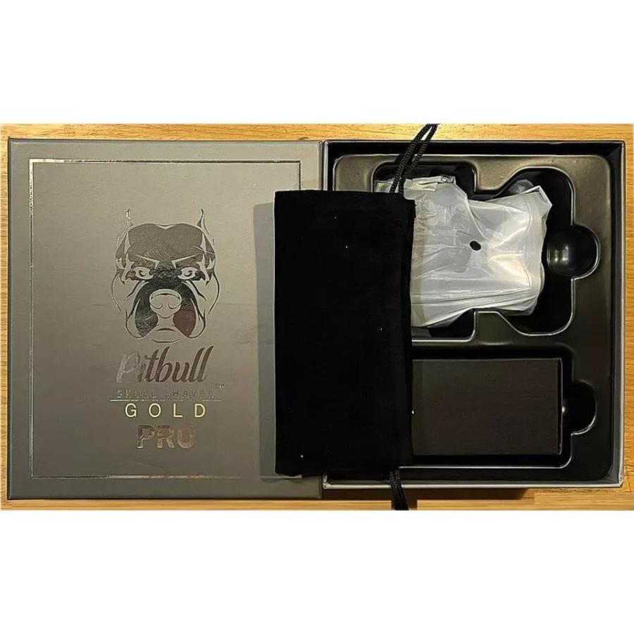ヘッド シェーバー Skull Shaver Pitbull Gold PRO スカルシェーバー 防水グルーミング キットUSB \u0026 充電ケーブル付 ウェット ドライ 充電式 ロータリーの画像