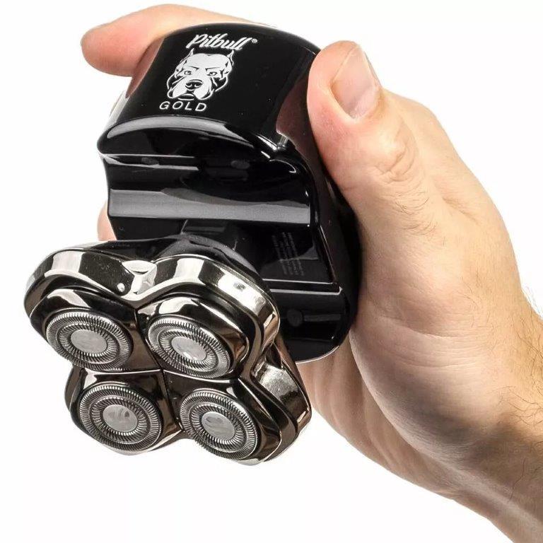 ヘッド シェーバー Skull Shaver Pitbull Gold PRO スカルシェーバー 防水グルーミング キットUSB \u0026 充電ケーブル付 ウェット ドライ 充電式 ロータリーの画像
