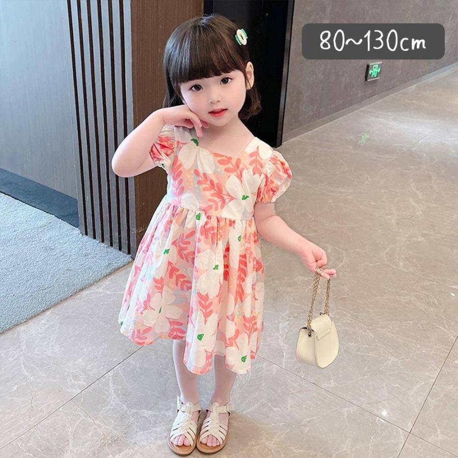 値段が激安 ベビー服 シューズ 子供服 女の子 ワンピース ミドル丈 半袖 フォーマル おしゃれ かわいい キッズ 80 90 100 110 1 130 花柄 夏 Aライン ひざ丈 ゆったり袖 ミディ丈 Www Threeriversofs Com