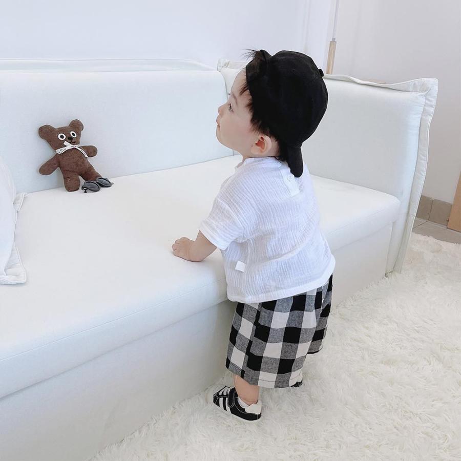 期間限定特別価格 着物 セレモニードレス 普段では手に入らない海外デザインのお洋服をご提供します 赤ちゃん おでかけ服 夏 セットアップ 男の子 上下セット おしゃれ かわいい ベビー服 カジュアル 半袖 チェック柄パンツ 0歳 1歳 2歳 ピンク ホワイト Www