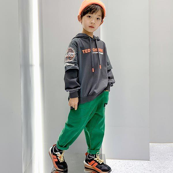 オープニング 大放出セール 重ね着風パーカー 小学生 中学生 男子 パーカー トップス レイヤード風 男の子 長袖 秋服 フード付きトップス トレーナー 110 1 130 140 150 160 170 Cm Simbcity Net