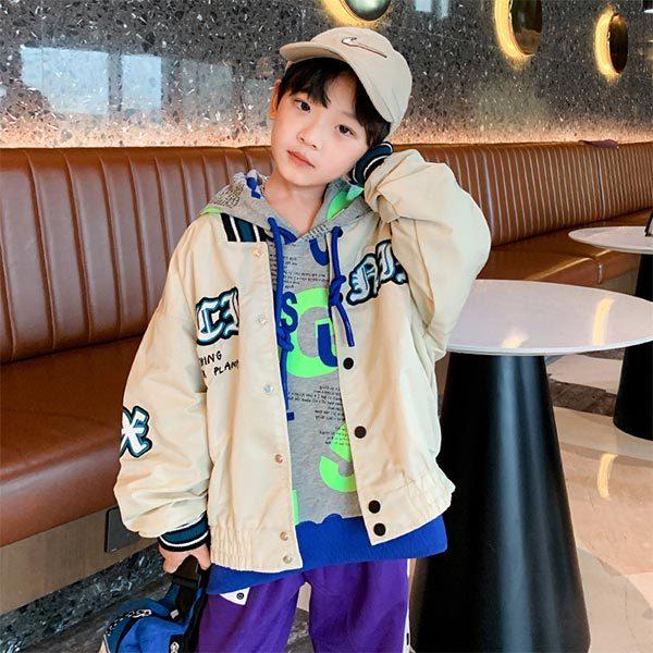 子供服 スタジャン スカジャン メンズ アウター ジャケット かっこいい 男の子 ジャンパー 小学生 中学生 春 秋 冬 おしゃれ 刺繍 上着 ジュニア 羽織り K 子供服のお店 男の子女の子shop 通販 Yahoo ショッピング