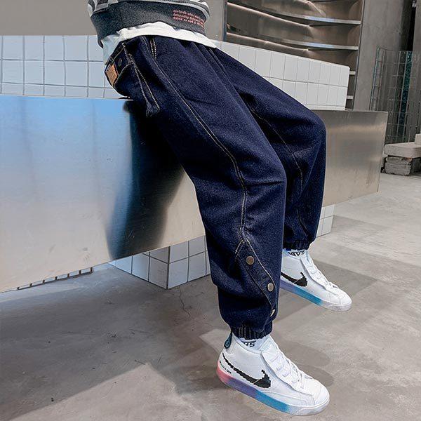 ジーンズ かっこいい 小学生 中学生 男子 デニムパンツ ジーパン 紺 ボトムス ボーイズ デニム 長ズボン 男の子 1 130 140 150 160 170 Cm 春 秋 冬 おしゃれ K 子供服のお店 男の子女の子shop 通販 Yahoo ショッピング