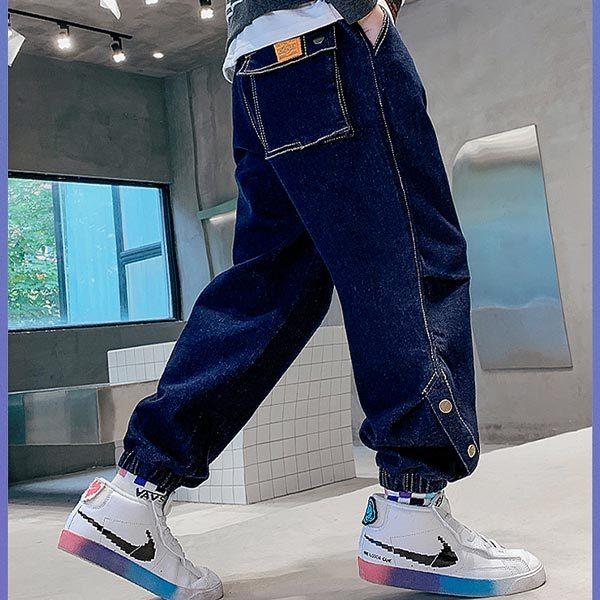 ジーンズ かっこいい 小学生 中学生 男子 デニムパンツ ジーパン 紺 ボトムス ボーイズ デニム 長ズボン 男の子 1 130 140 150 160 170 Cm 春 秋 冬 おしゃれ K 子供服のお店 男の子女の子shop 通販 Yahoo ショッピング