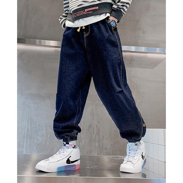 ジーンズ かっこいい 小学生 中学生 男子 デニムパンツ ジーパン 紺 ボトムス ボーイズ デニム 長ズボン 男の子 1 130 140 150 160 170 Cm 春 秋 冬 おしゃれ K 子供服のお店 男の子女の子shop 通販 Yahoo ショッピング