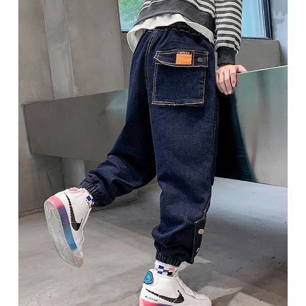 ジーンズ かっこいい 小学生 中学生 男子 デニムパンツ ジーパン 紺 ボトムス ボーイズ デニム 長ズボン 男の子 1 130 140 150 160 170 Cm 春 秋 冬 おしゃれ K 子供服のお店 男の子女の子shop 通販 Yahoo ショッピング