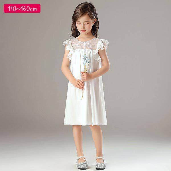 売り出し値下げ フラワーガール ドレス 衣装 キッズ リングガール ホワイト 白 結婚式 ピアノ発表会 子供ドレス ショッピングオーダー Ssl Daikyogo Or Jp