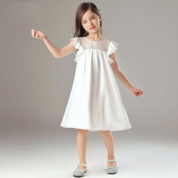 売り出し値下げ フラワーガール ドレス 衣装 キッズ リングガール ホワイト 白 結婚式 ピアノ発表会 子供ドレス ショッピングオーダー Ssl Daikyogo Or Jp