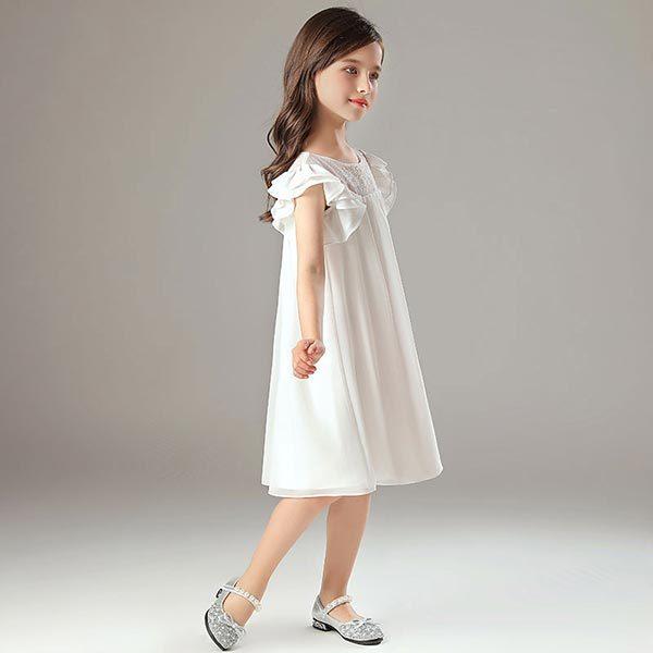 売り出し値下げ フラワーガール ドレス 衣装 キッズ リングガール ホワイト 白 結婚式 ピアノ発表会 子供ドレス ショッピングオーダー Ssl Daikyogo Or Jp