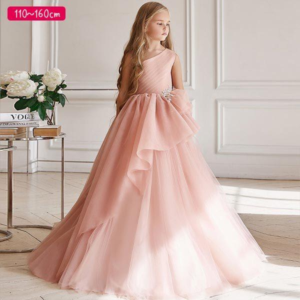 ショッピング買付 こども用ドレス ノースリーブ ピンク ロングドレス 小学生 中学生 女の子 衣装 子供 マキシ丈 大人っぽい 結婚式 フラワーガール ピアノ発表会 高級感 洋風 上品 特価品蔵出し特集 Ssl Daikyogo Or Jp
