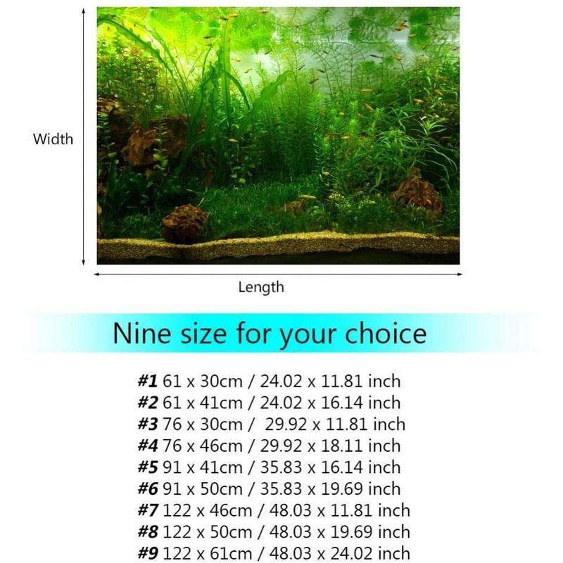 1086円 配送員設置送料無料 粘着式 水槽 水族館 魚タンク バックグラウンド 装飾 背景 水草スタイル バックスクリーン 生息地の装飾 水族館ポスター 91 41cm