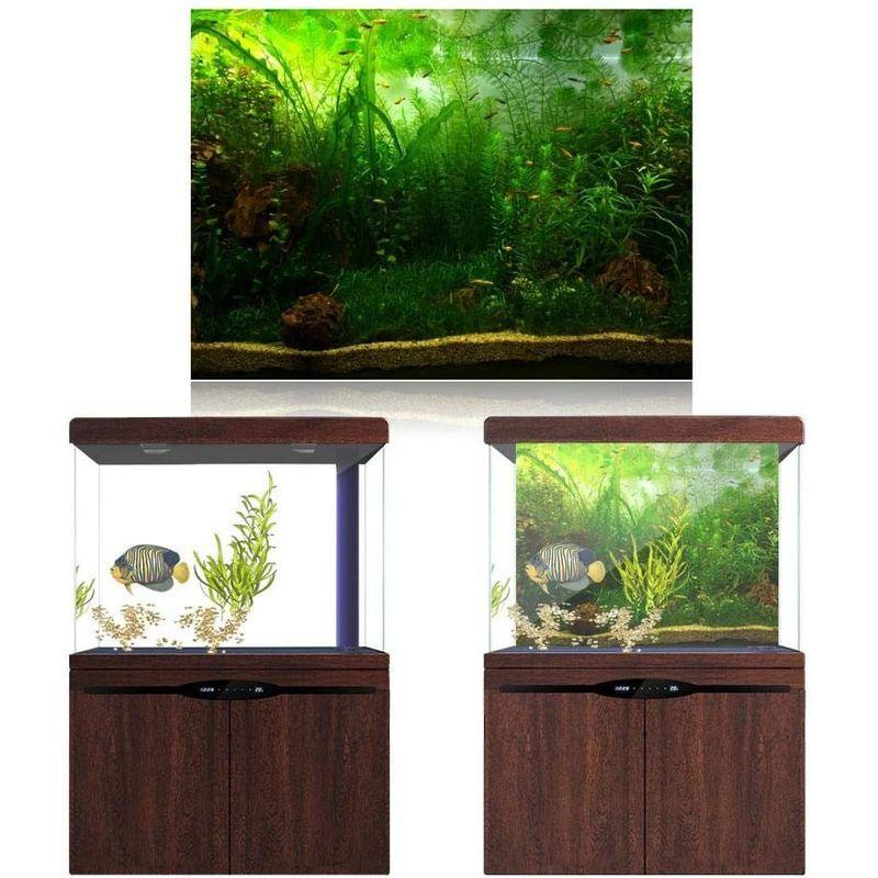 1086円 配送員設置送料無料 粘着式 水槽 水族館 魚タンク バックグラウンド 装飾 背景 水草スタイル バックスクリーン 生息地の装飾 水族館ポスター 91 41cm