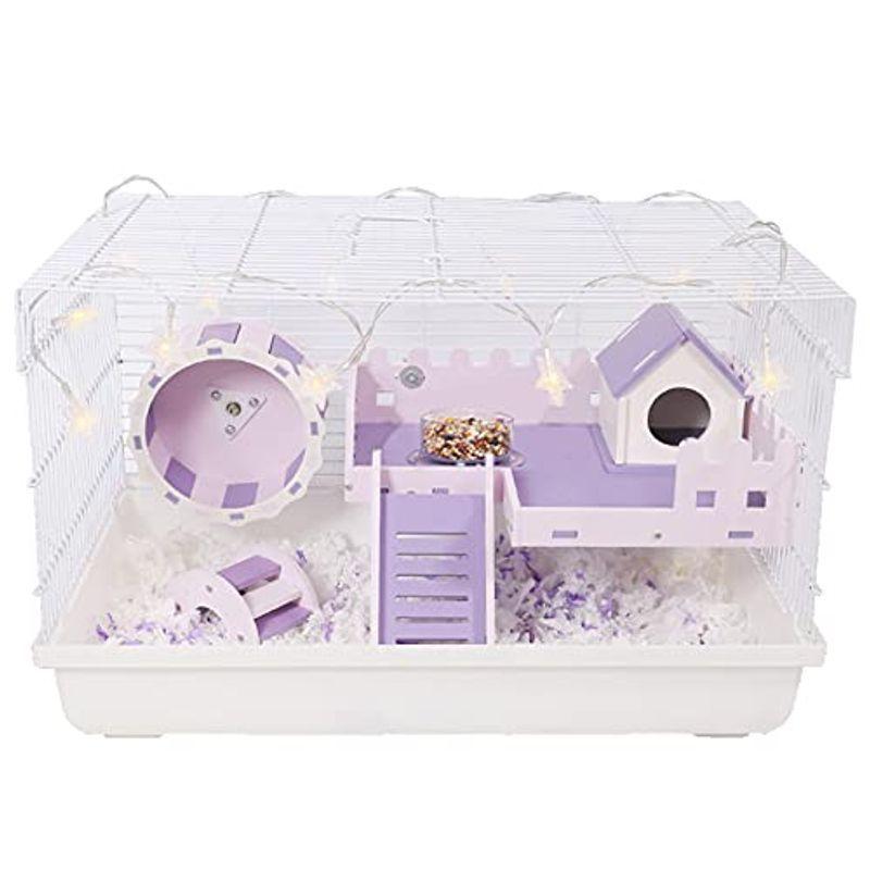 ハムスターケージ 小動物ケージ 可愛い 贅沢セット 滑り止め 飼育ケージ 持ち運びやすい 回し車 給水ボトル ハムスターハウス 幅広い 大 012 Lau 通販 Yahoo ショッピング