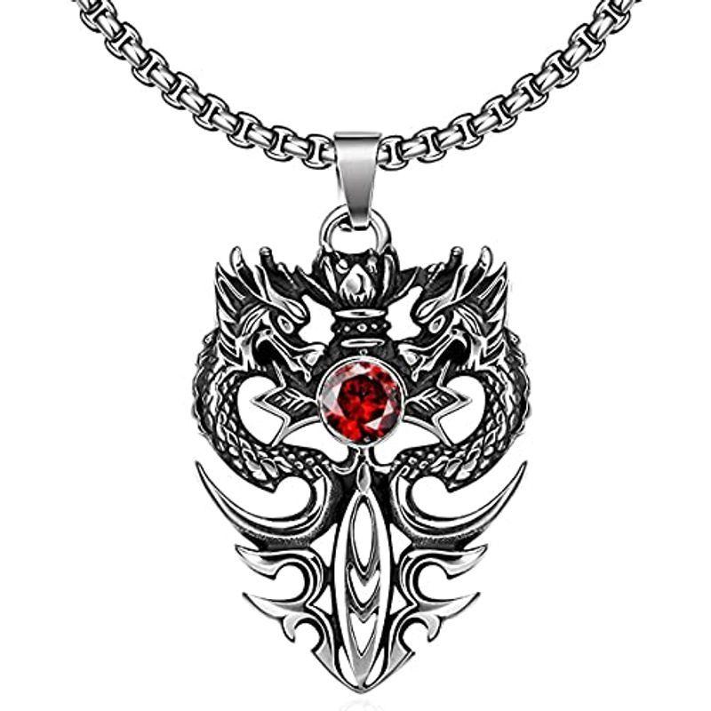 Rockyu メンズ ネックレス ブラック 人気 ブランド ステンレス 龍ネックレス かっこいい ドラゴンペンダント ウロボロス ドラゴンネ Vfgg2y6co4 メンズアクセサリー Cloudztravels Com