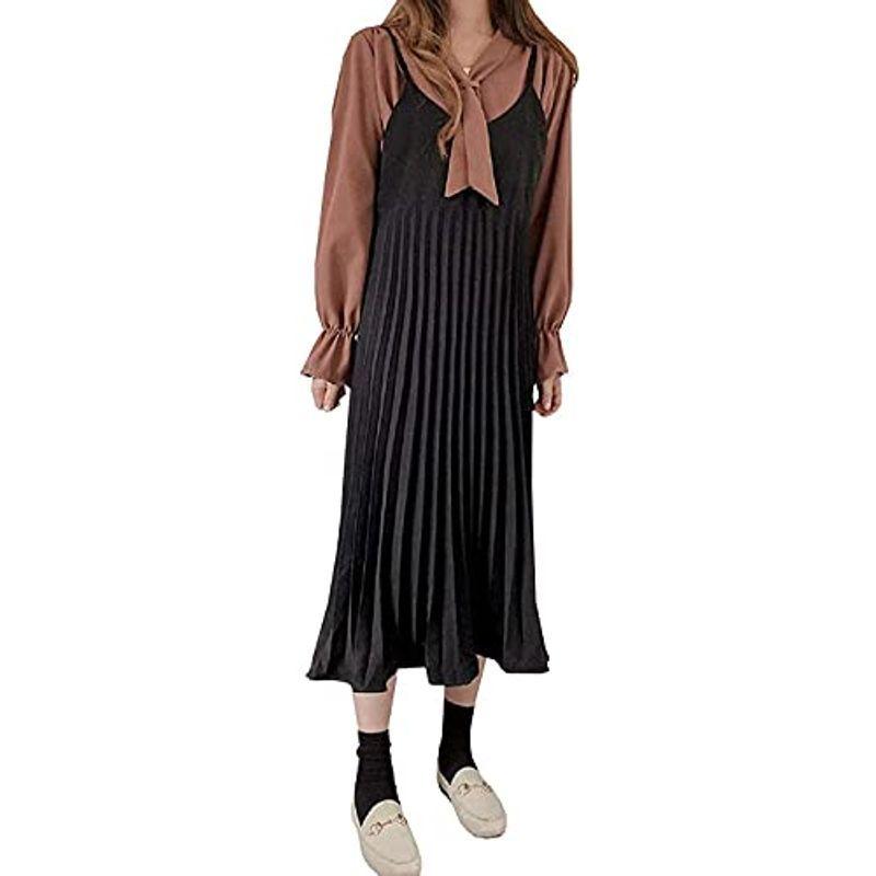 サコイユ サロペット スカート プリーツ ワンピース キャミソール オールインワントップス 服 ふく ファッション ロング ロング丈 マキシ 100 安い