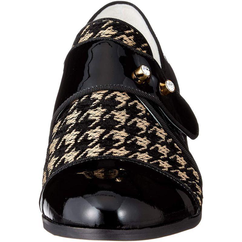 ★最終価格★ ランバンオンブルー ビジューモチーフストレートチップシューズ 2505 ブラックコンビ 23.5 cm E 【F2794435984】(14947円)