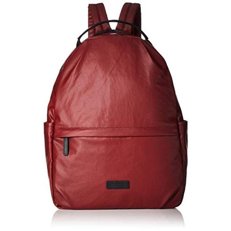 イザック ポリウレタン×カウレザー カジュアルリュックサック Y92-03-04 レッド