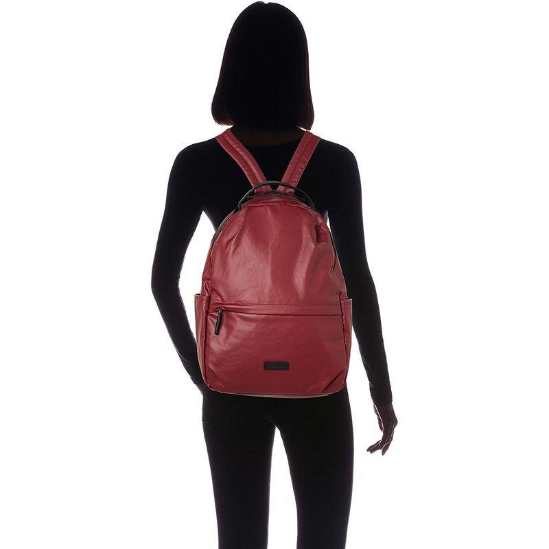 【２点セット】 イザック ポリウレタン×カウレザー カジュアルリュックサック Y92-03-04 レッド 【B1920785131】(10274円)