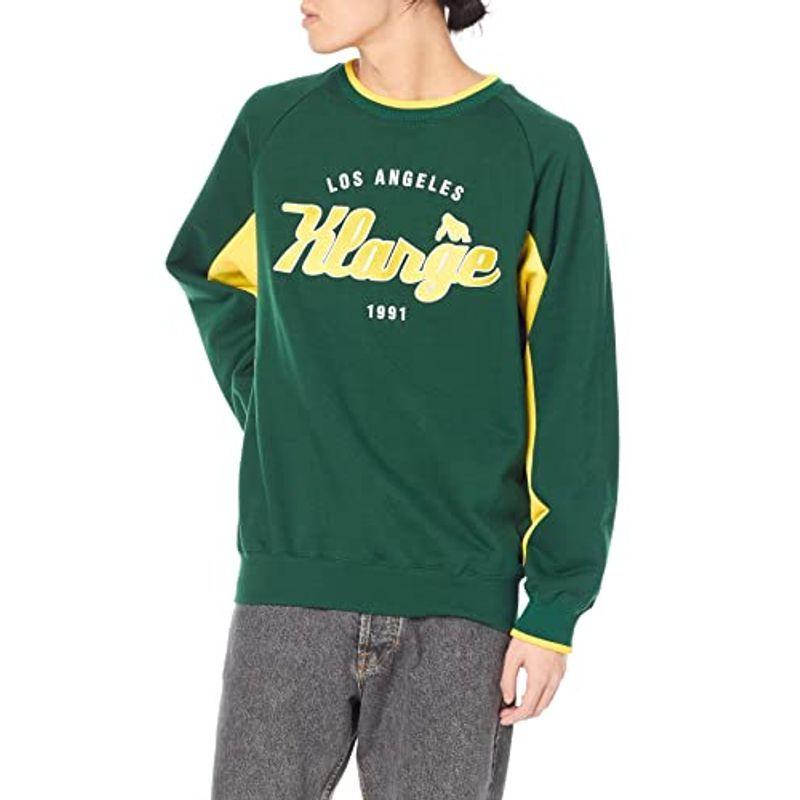 エクストララージ メンズファッション トレーナー Team Logo トレーナー 2tone Crewneck S メンズ メンズ Sweat Green