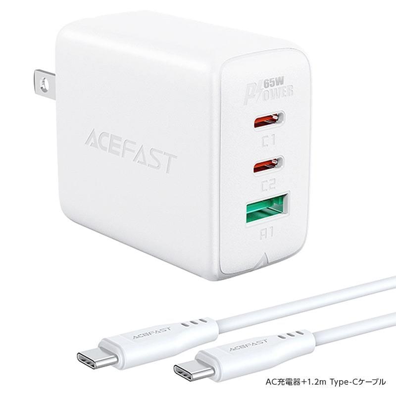 AceFast ブランド 急速充電器 PD 65w チャージャー ACアダプター USB-C USB-A 3台同時充電 急速充電 高速充電 AC充電器 Type-C Type-A iPhone iPad MacBook |  | 19