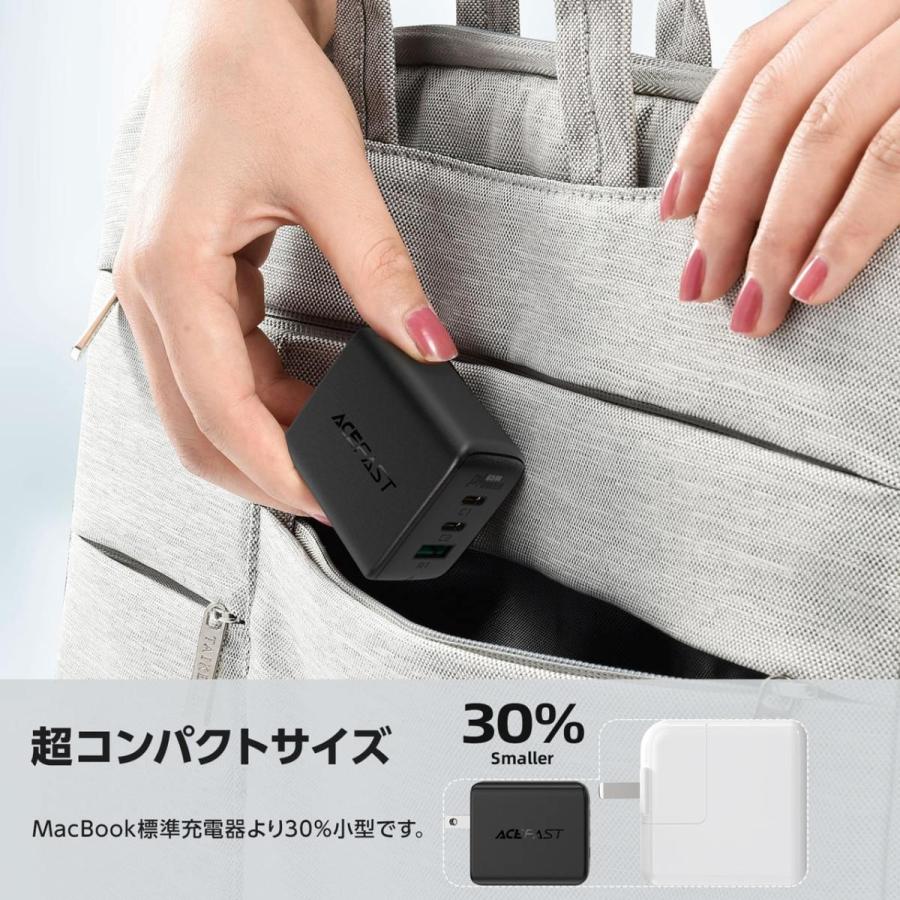 AceFast ブランド 急速充電器 PD 65w チャージャー ACアダプター USB-C USB-A 3台同時充電 急速充電 高速充電 AC充電器 Type-C Type-A iPhone iPad MacBook |  | 07