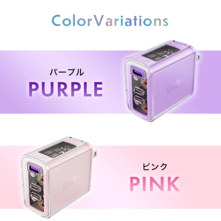 AceFast 急速充電器 クリアカラー 透明 可愛い おしゃれ 65w チャージャー ACアダプター USB-C USB-A 3台同時充電 急速充電 Type-C Type-A iPhone17 |  | 08