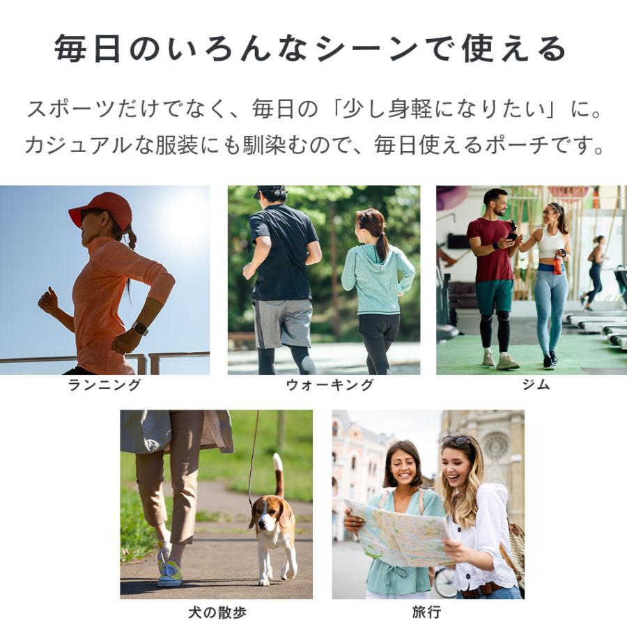 Holdit Activity Belt ランニングポーチ ランニングベルト スマホ ウエストポーチ 揺れにくい 3ポケット キーフック ウォーキング 旅行 北欧 スウェーデン |  | 15
