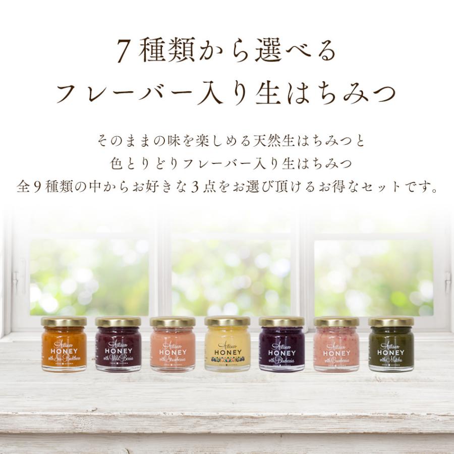 アーティサンハニー フレーバー 50g はちみつ フレーバーハニー 単品 プレゼント 生はちみつ 非加熱 ギフト 蜂蜜 無添加 農薬不使用 |  | 03