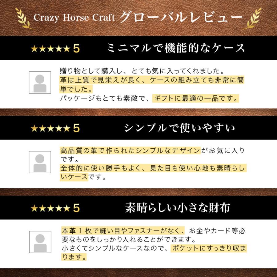 Crazy Horse Craft ミニマリスト 財布 ブランド ミニ財布 コインケース メンズ 革 カード ミニウォレット 小銭入れ コンパクト 北欧 本革 CrazyHorseCraft |  | 17