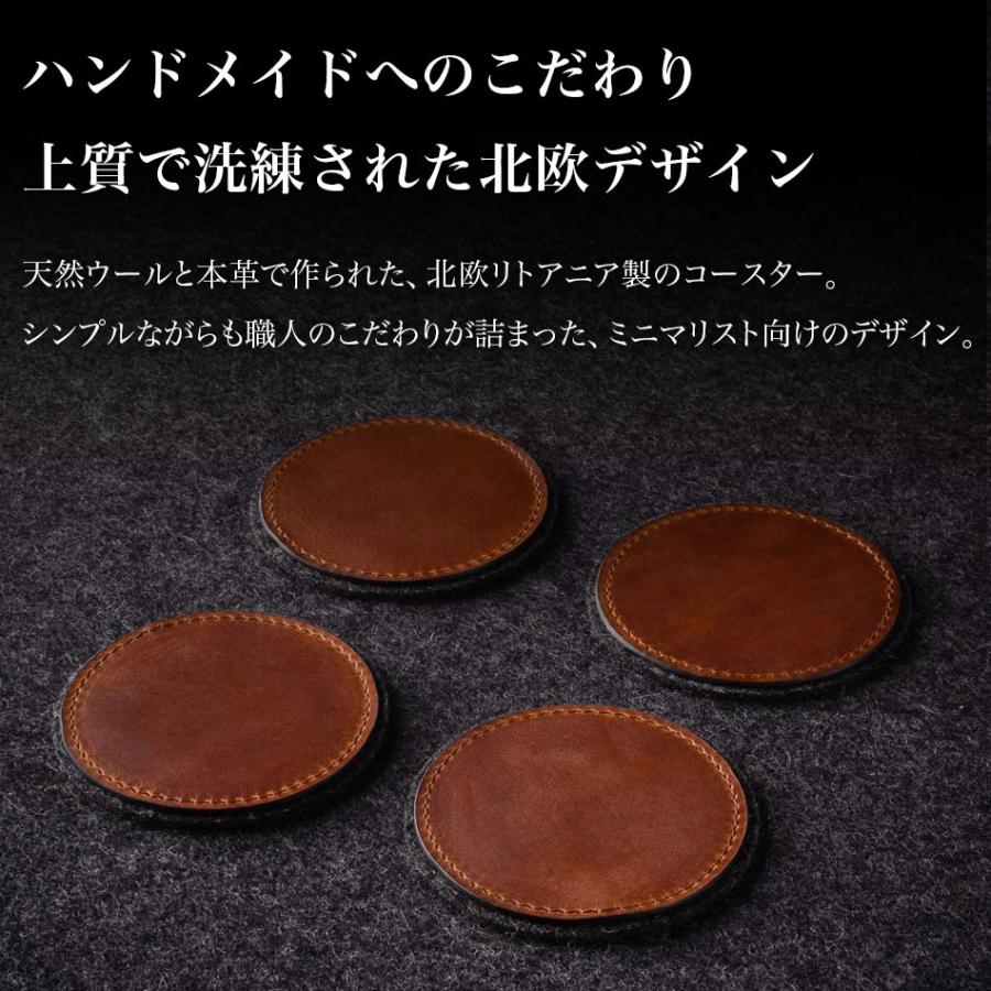 RRL ブラウンレザーコースター　新品未使用 LOCAL WORKS イタリアレザー コースター 030SR イタリアモンタナ社