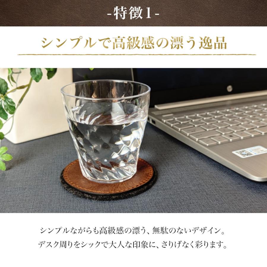 Crazy Horse Craft ブランド コースター 本革 レザー おしゃれ