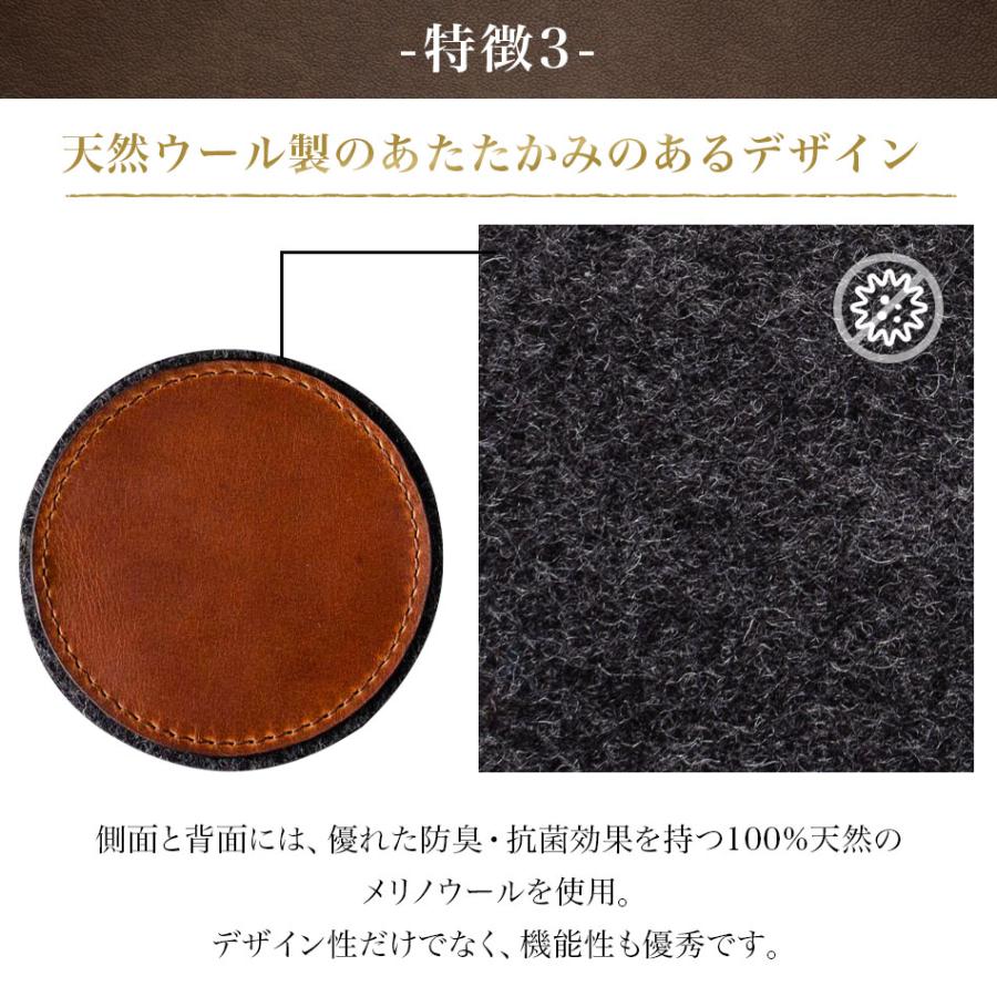 Crazy Horse Craft ブランド コースター 本革 レザー おしゃれ