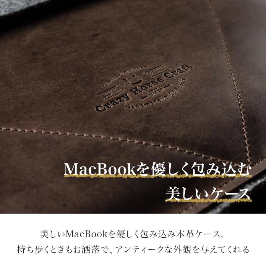 Crazy Horse Craft MacBook air ケース Pro 13インチ 14インチ おしゃれ 革 16インチ 15インチ PCケース 北欧 ブランド 本革 ウール付き CrazyHorseCraft |  | 04