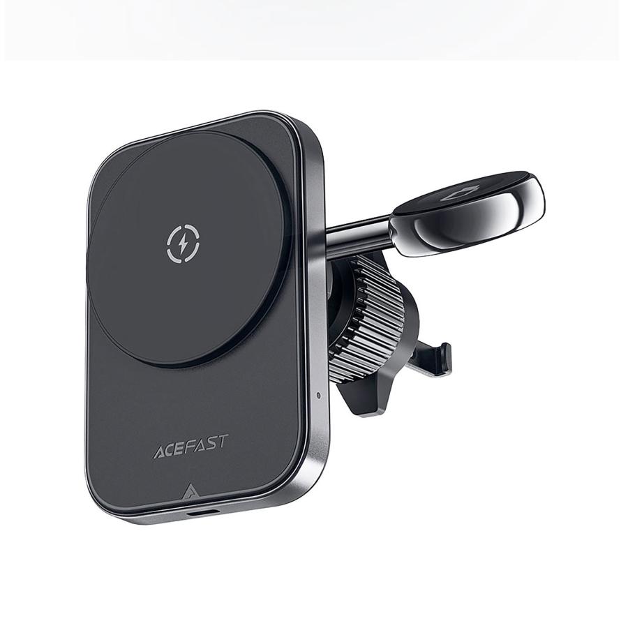 【AceFast】マグネット式 車載2-in-1 2台同時 高速ワイヤレス充電機能付き カーマウントホルダー 15W + 2.5W エースファスト |  | 04