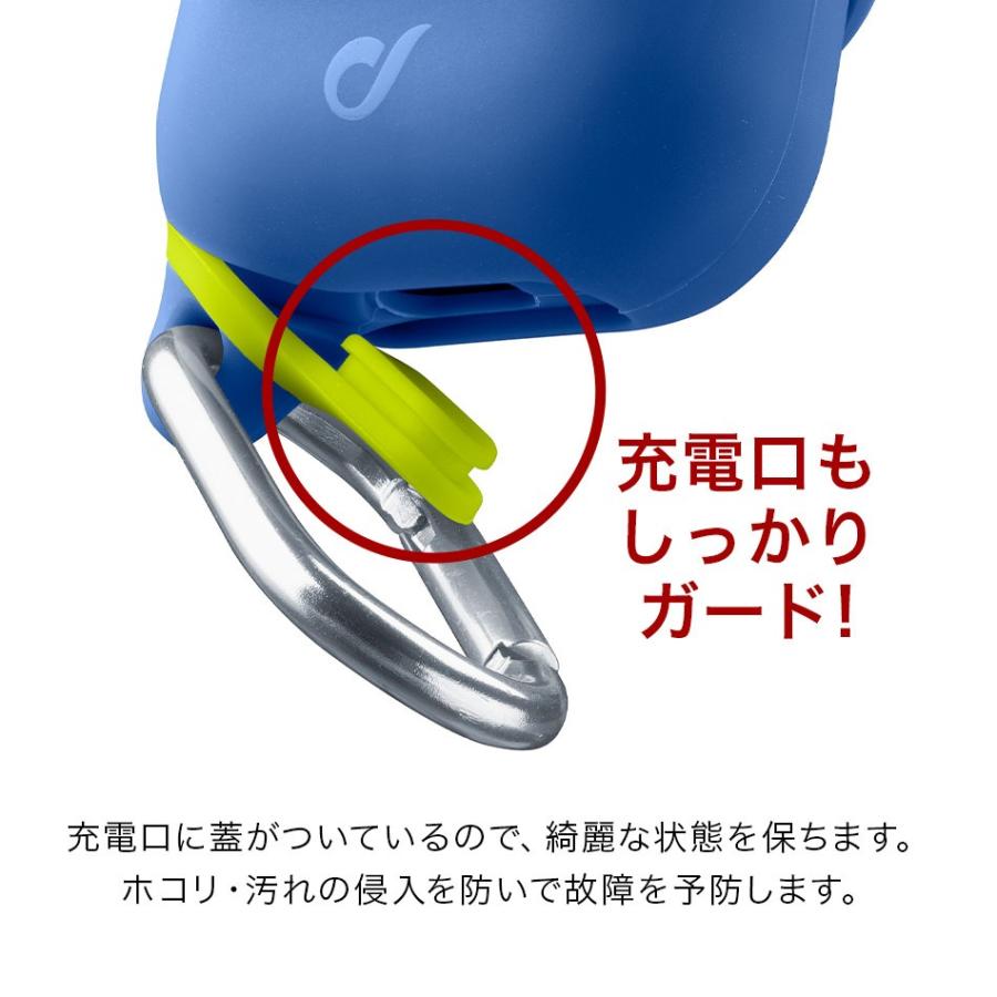 Cellularline AirPods ケース ブランド エアーポッズ カバー イヤーフック カラナビ スポーツ ケース 保護 キズ防止 収納 Air Pods DYNAMICAIRPODSB |  | 03