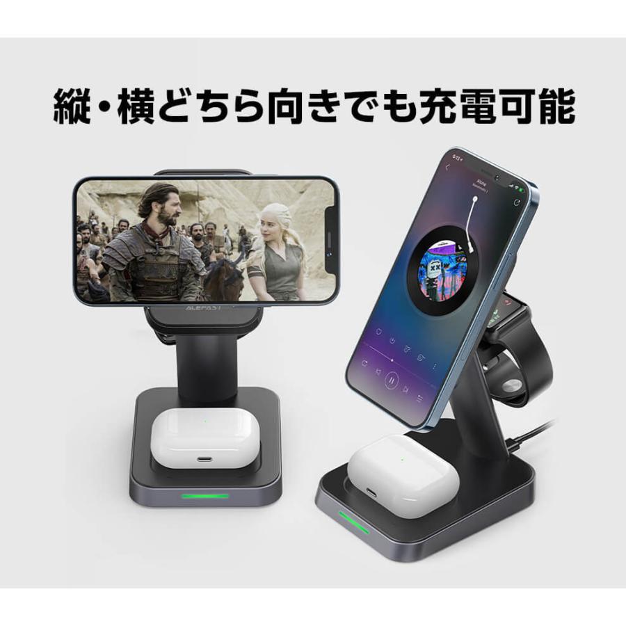 iPhone Apple Watch 3台セット Amazon.co.jp: 【最新型】HATALKIN 3in1ワイヤレス充電器