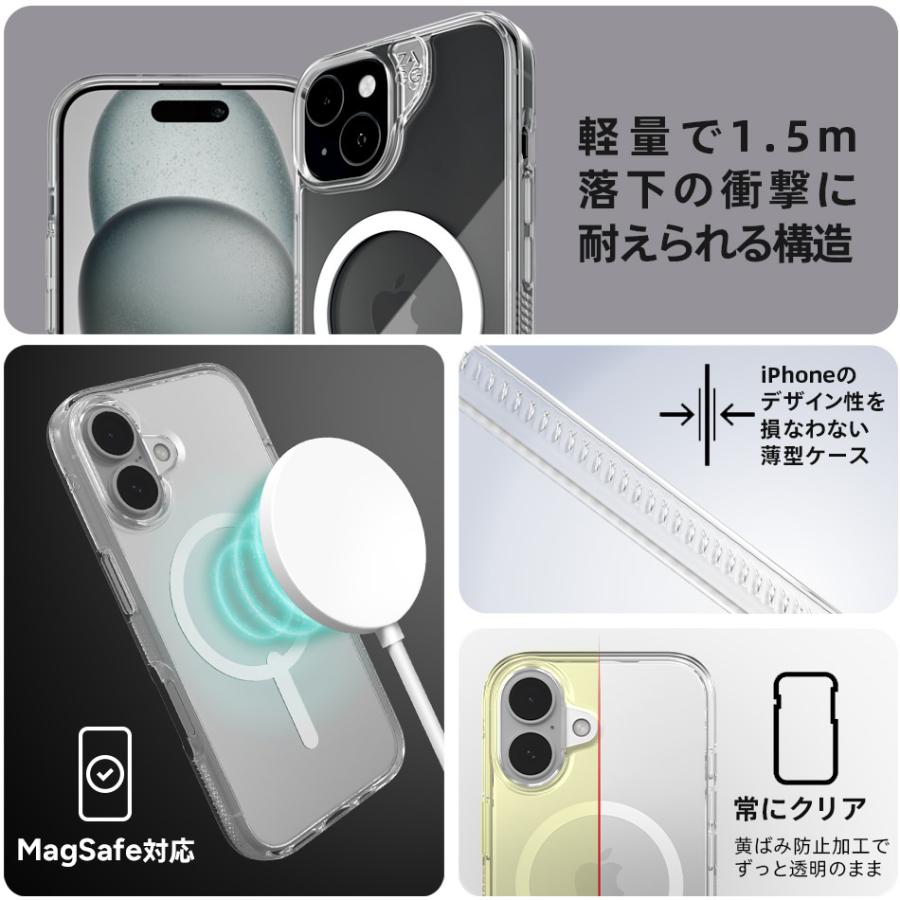 iPhone15 ケース クリア ステッカー iPhone 15 14 13 耐衝撃 黄変防止 透明 アイフォン クリアケース スマホケース カバー ZAGG ザグ アメリカ 海外 4億個販売 |  | 03