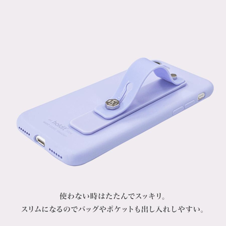 スマホ リング ストラップ バンド スマホリング スマホベルト 落下防止 スマホバンド スタンド オシャレ ブランド iPhone 15 Finger Strap Holdit｜lauda｜17