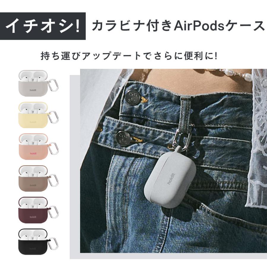 AirPods5 AirPods 4 第5世代 第4世代 ケース カラビナ AirPodsPro AirPodsPro3 第3世代 第2世代 第1世代 3 2 1 Pro AirPodsケース カバー シリコン Holdit |  | 02