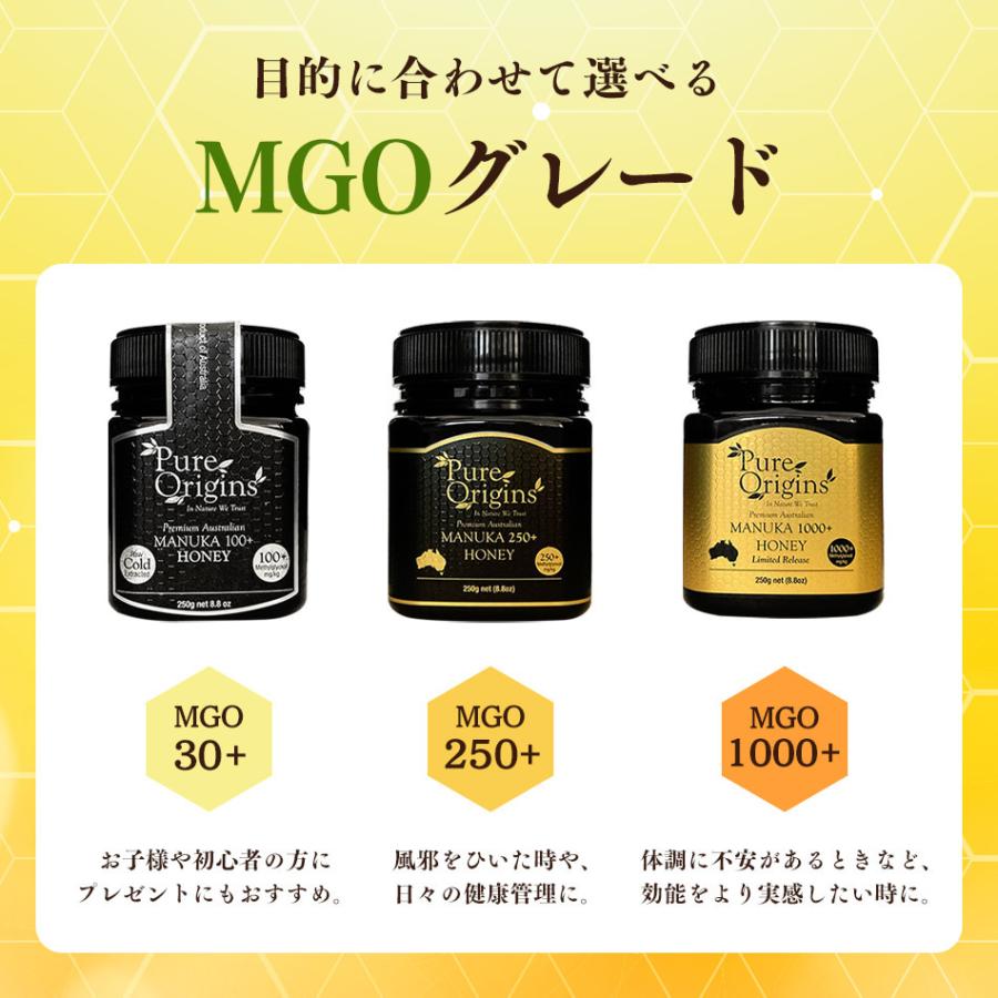 ピュアオリジン マヌカハニー マヌカ はちみつ 生はちみつ オーストラリア MGO1000 250g | 天然はちみつ 純粋はちみつ 蜂蜜 ハチミツ プレゼント PureOriginsの画像