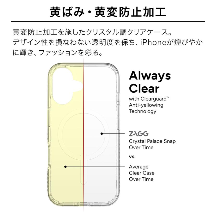 iPhone16 ケース クリア iPhone 16 16e 16Pro 16ProMax Pro Max iPhone15 15 14 13 耐衝撃 黄変防止 透明 クリアケース スマホケース ZAGG ザグ アメリカ 海外 |  | 07
