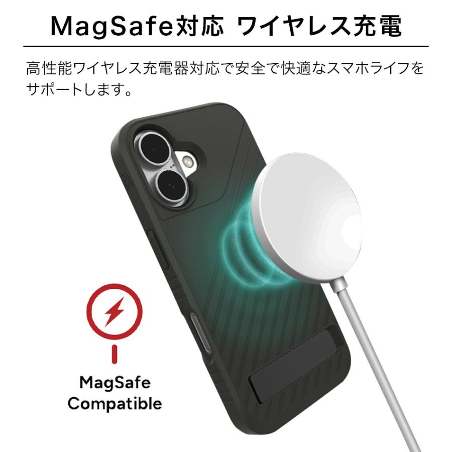 iPhone16 ケース iPhone 16 16Pro 16ProMax Pro Max 15 14 13 スタンド 付き 耐衝撃 スマホケース カバー ZAGG ザグ アメリカ 海外 米軍 全世界4億個累計販売 |  | 12