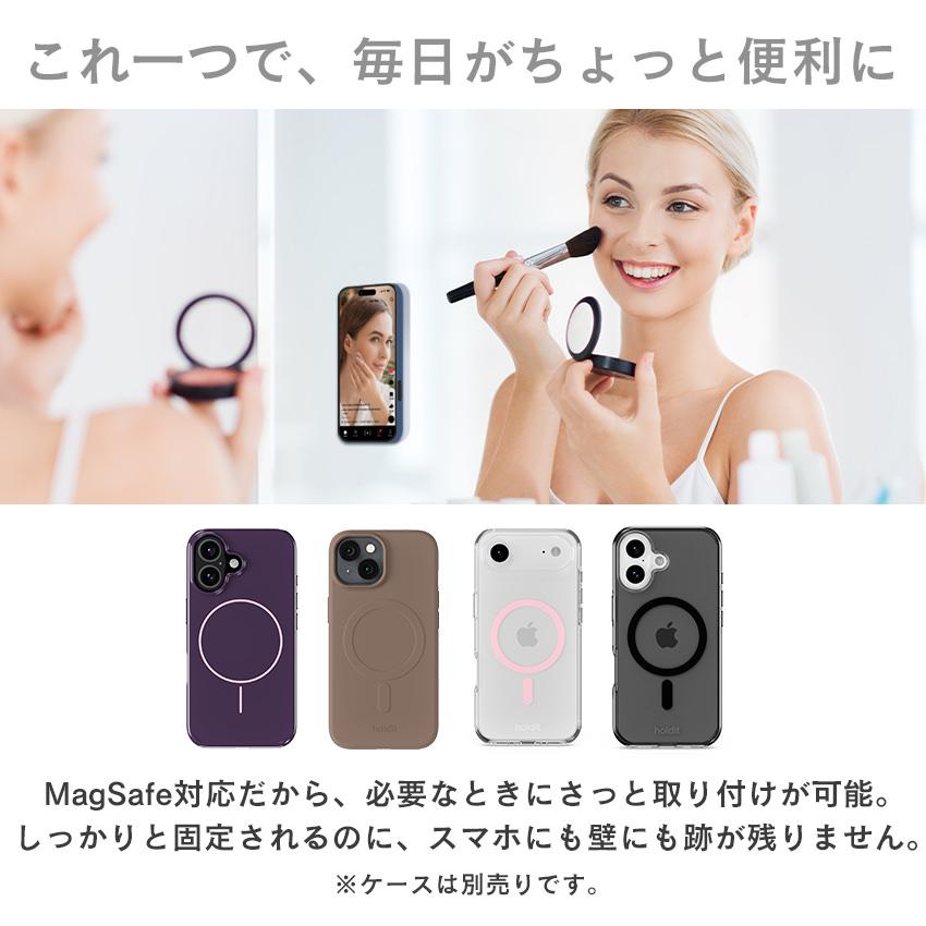 MagSafe対応 吸盤シート シリコン 強力 スマホホルダー 吸盤ホルダー 真空吸着 マグネット固定 磁石 MagSafe スマホスタンド ホルダー holdit |  | 02