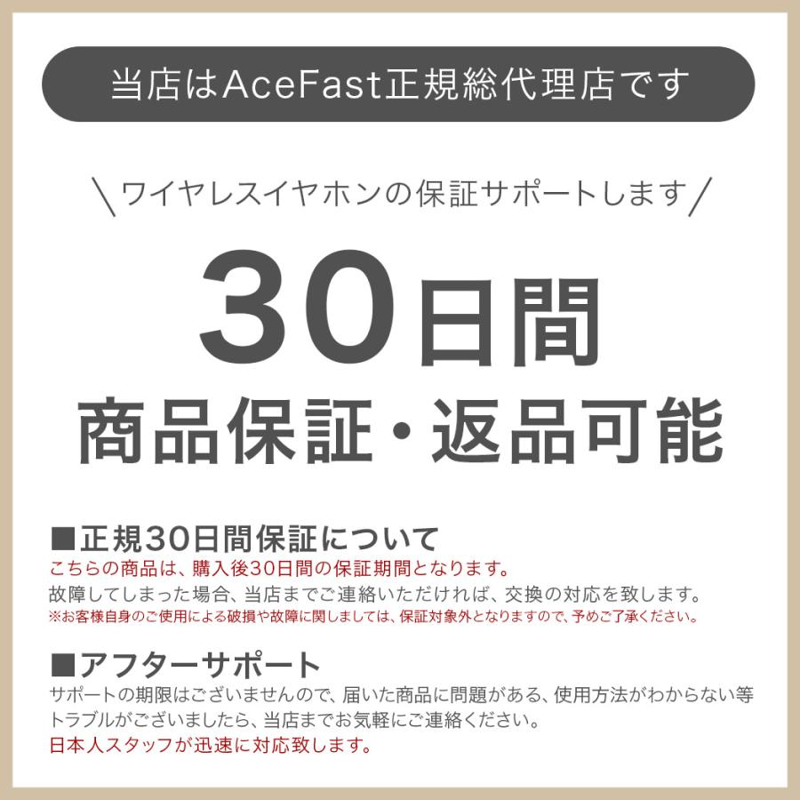 【正規代理店】 AceFast ワイヤレスイヤホン  T9 イヤホン iPhone Mac Android Bluetooth 5.3 ノイズリダクション かわいい 音質 自動ペアリング |  | 19