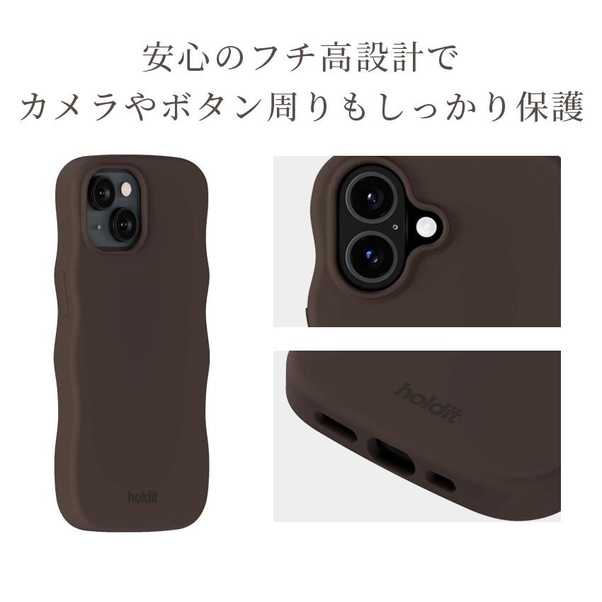 Holdit iPhone18 Pro Max ケース MagSafe 対応 うねうね なみなみ iPhone16 17e iPhone15 シリコンケース くすみカラー 北欧 ブランド マグセーフ スマホケース |  | 11